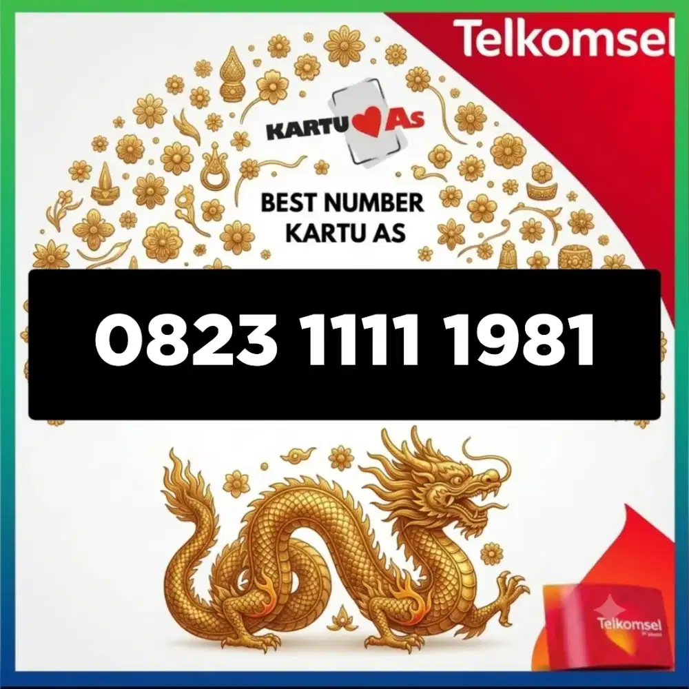 Nomor cantik Telkomsel kartu as super seri tahun