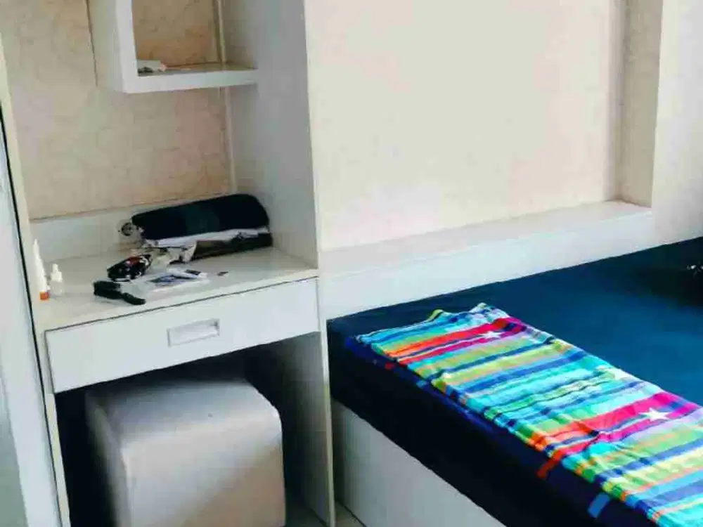 jual apart green palace tipe besar 2br 42m² shm view lapangan tenis kalibata city