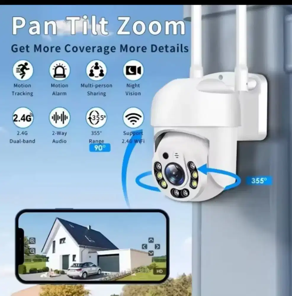 Canera cctv outdoor v380 waterproof