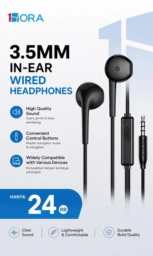 1HORA 3.5MM IN-EAR
