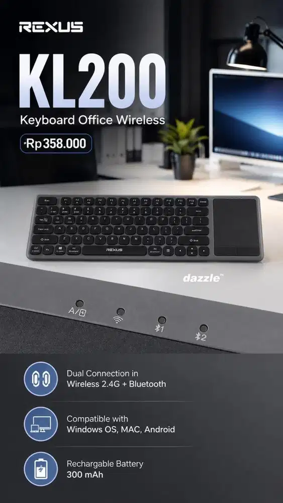 Keyboard rexus KL200 wireless