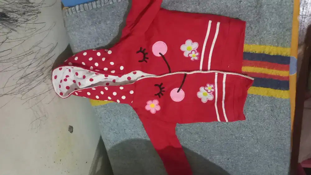Jaket anak cewe 1-3thn bolak balik