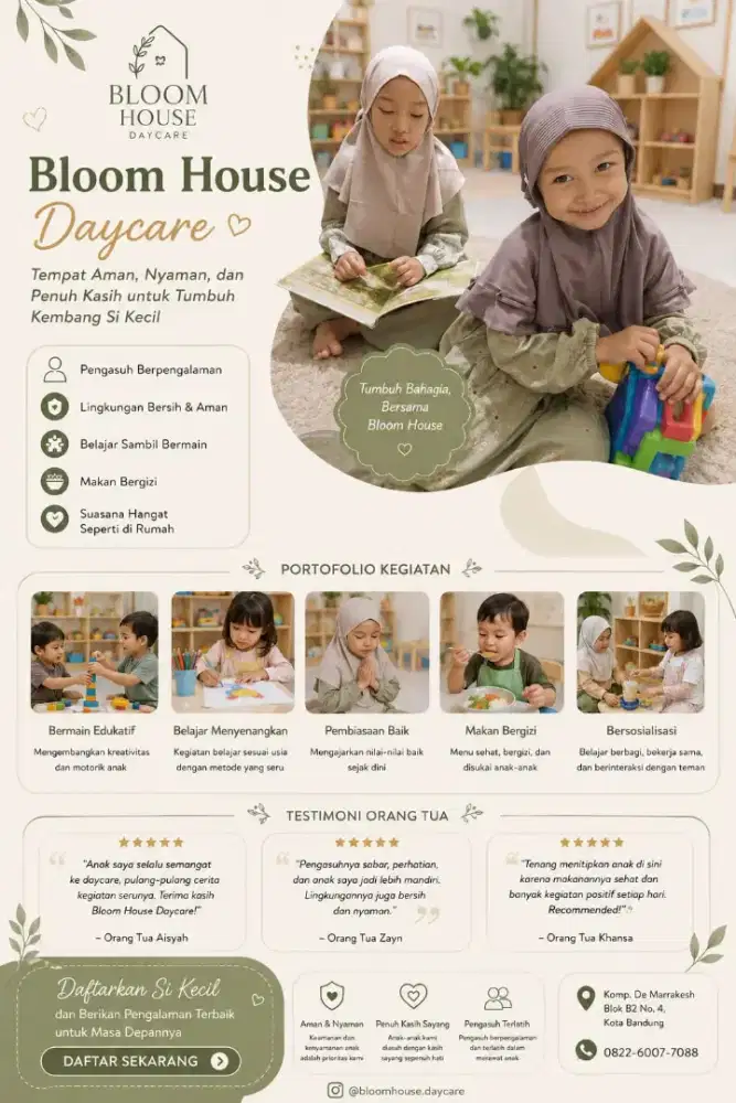 Daycare Rumahan Nyaman Aman Bandung Timur
