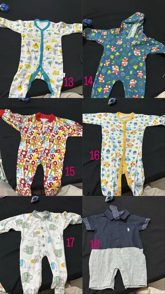 Baju pakaian bayi baru lahir newborn 0-6bln