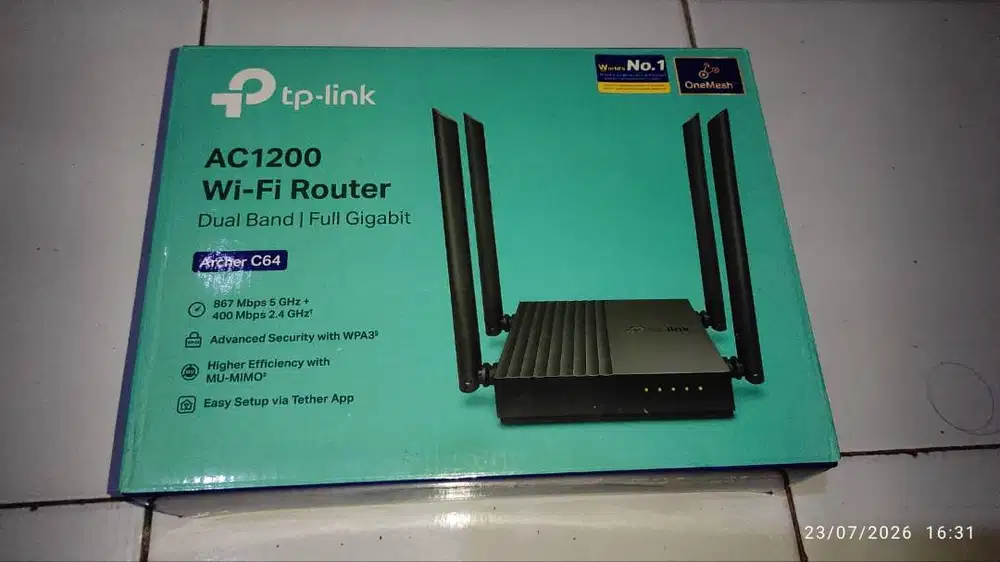 ROUTER TPLINK AC 1200 ARCHER C64 5GHZ DAN 2.4 GHZ