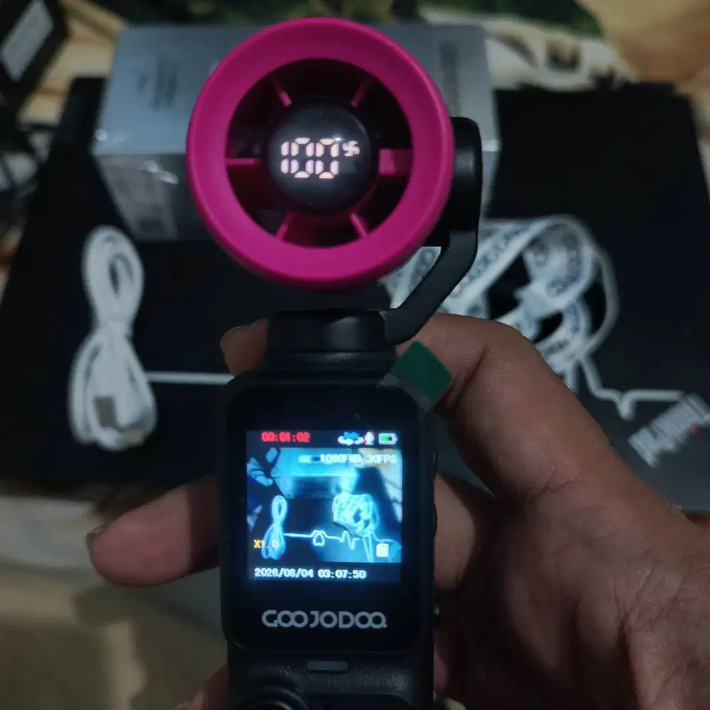 GOOJODOQ Handheld Camera fan
