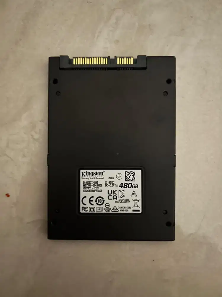 Second Kingston SSD A400 480GB SATA 2.5 Inch Original Laptop PC