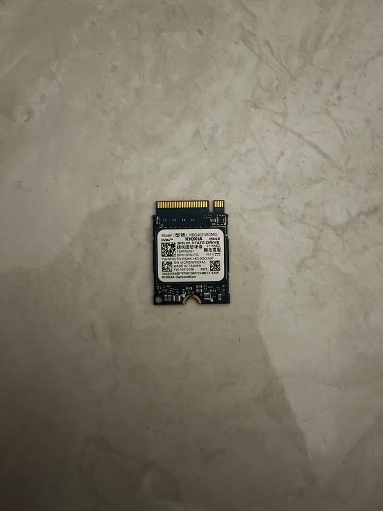 Second SSD NVMe KIOXIA BG5 256GB M.2 2230 SSD Original Bekas Normal