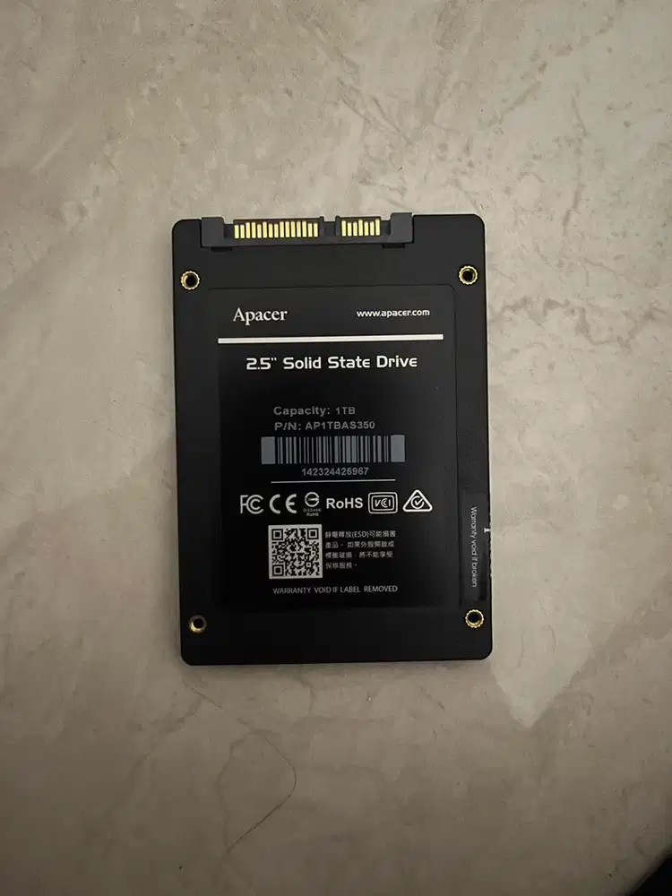 SSD Apacher AS350 1TB SATA III 2.5 inch Original Bekas Normal