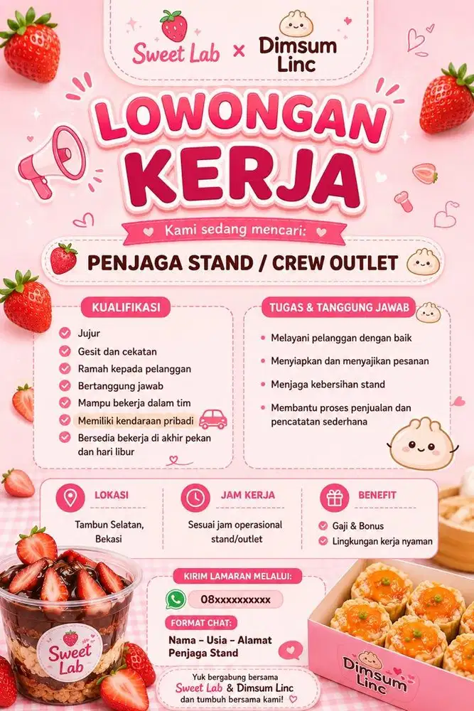 LOWONGAN KERJA PENJAGA STAND!