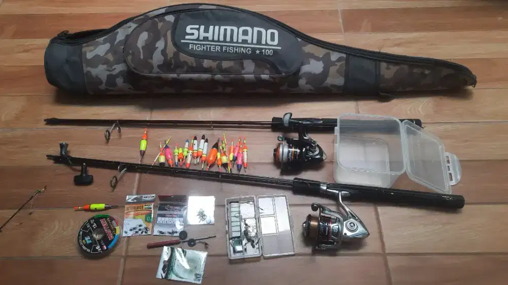 Joran pancing maguro 2 set mulus seperti baru