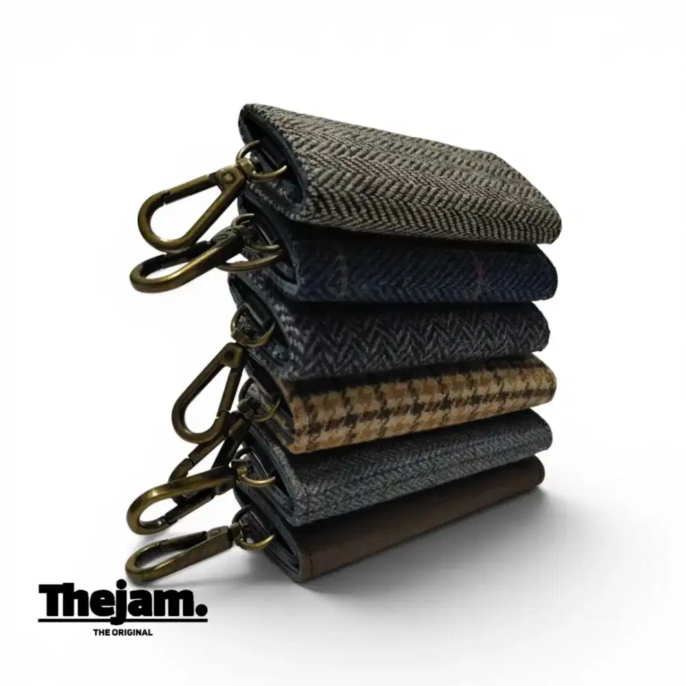 Dompet STNK mobil motor | Gantungan kunci klasik bahan wool dan kulit