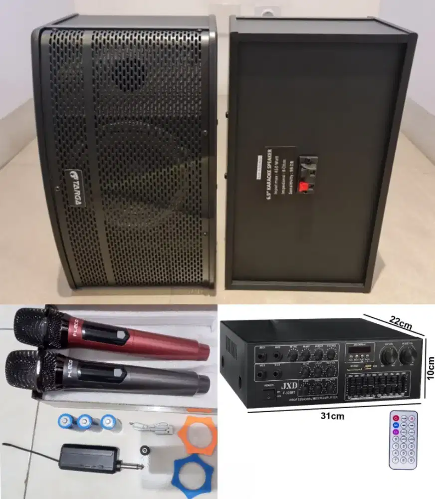 Paket lengkap home karaoke wireless