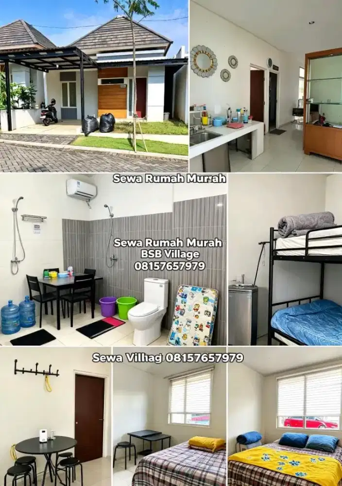Sewa murah cluster bsb village cangkiran mijen teras bali kampus AMNI