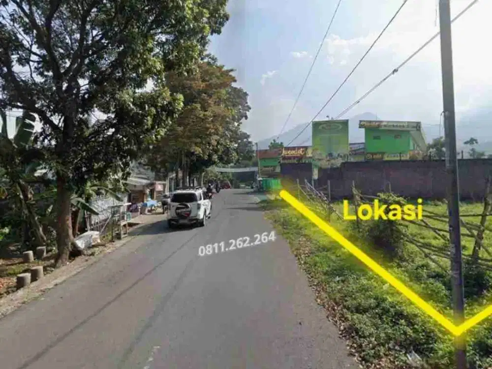 Murah Strategis Tanah Luas 1.171 Meter, Muka 26 Meter di Jalur Cipanas Garut