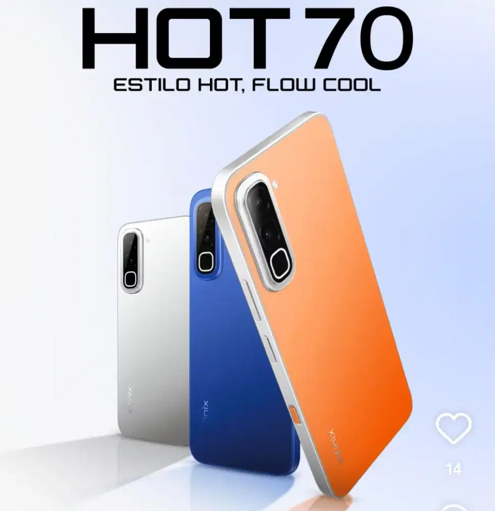 INFINIX HOT 70 8/128GB 'ATLANTIS DAHSYAT'