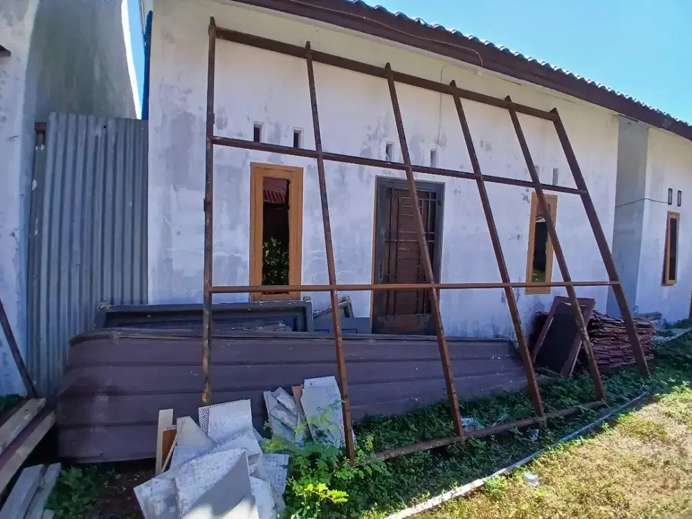Kanopi ukuran 3x4 sudah lengkap sama seng