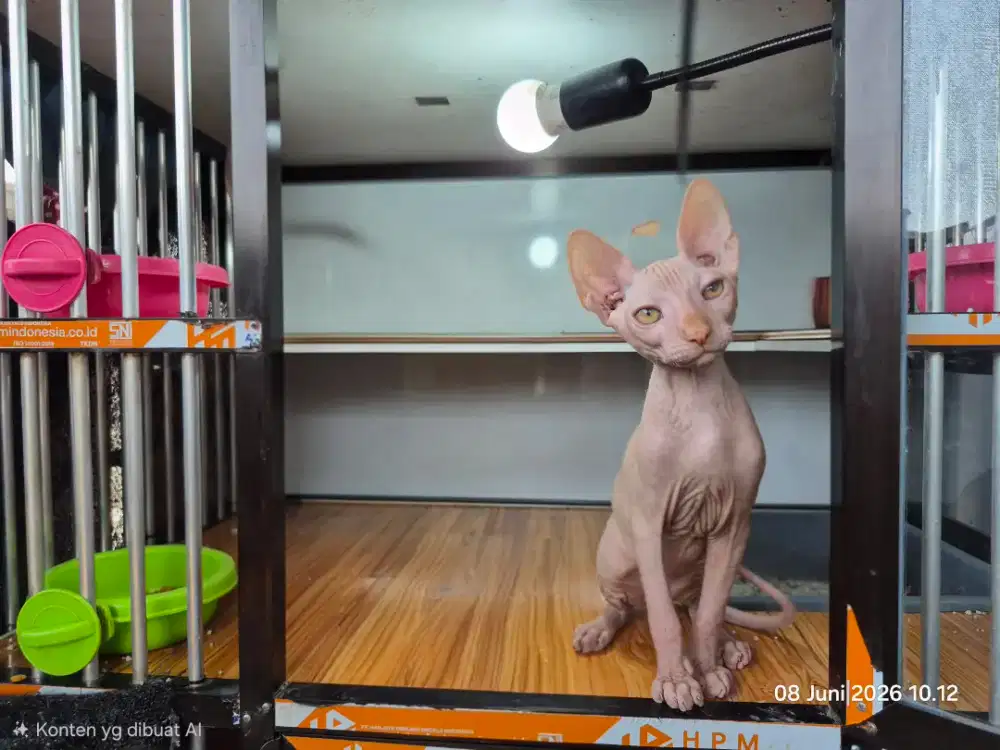 Kitten Sphynx Jantan 6bulan