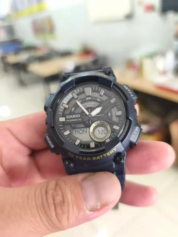 Jual Casio seken bekas AEQ 110w sangat mulus kayak baru, fullsett ...