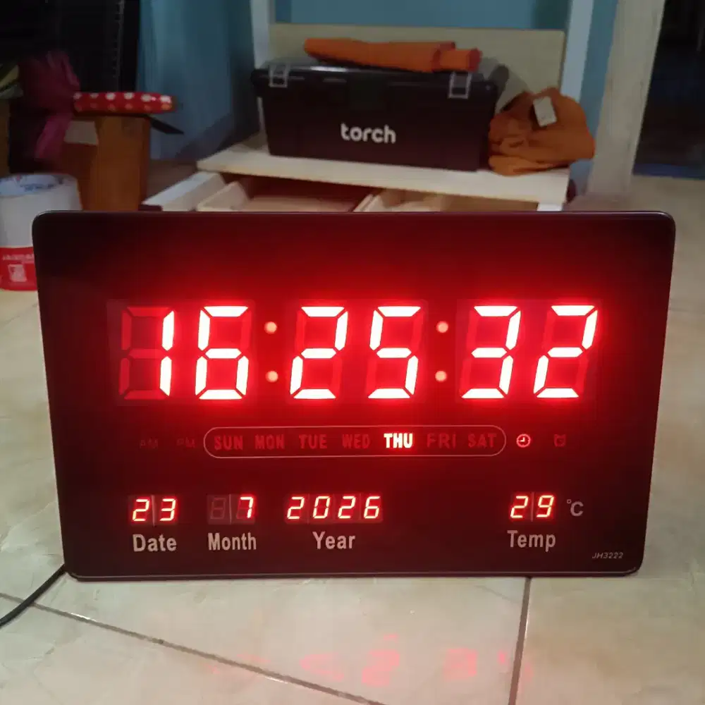 Jam digital Led bisa dinding dan meja
