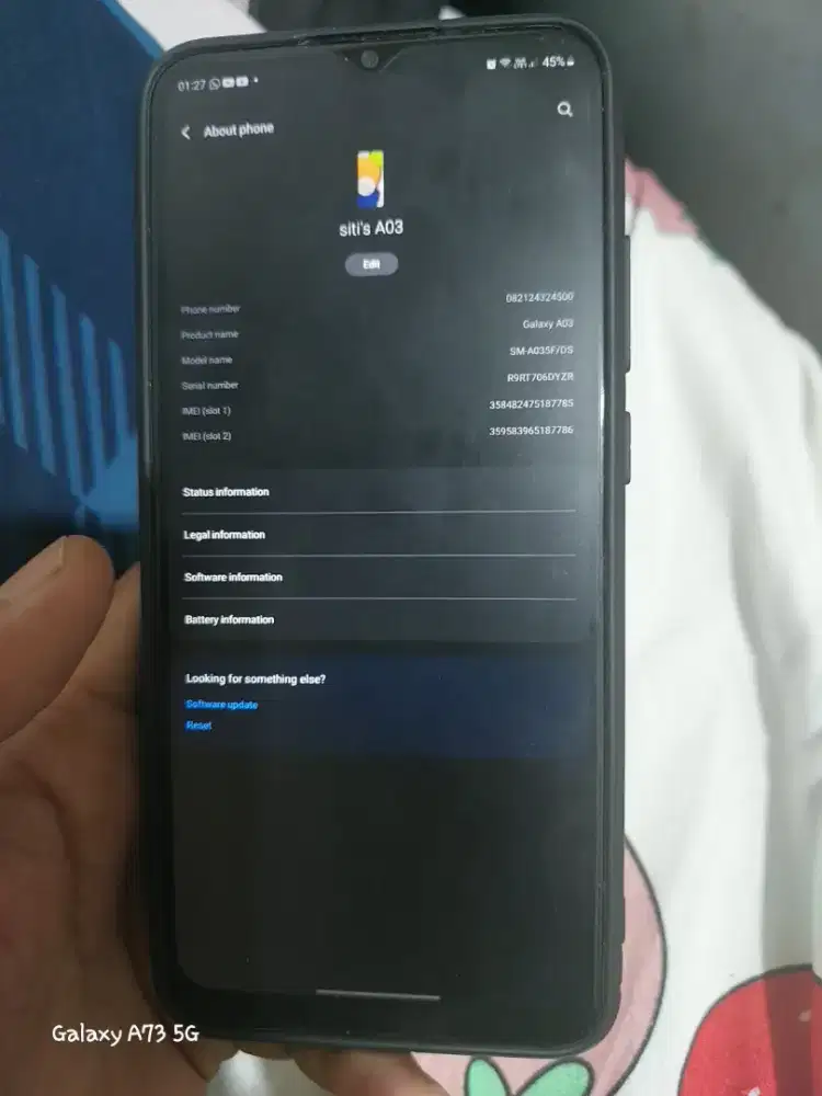 Samsung a03 bekas normal