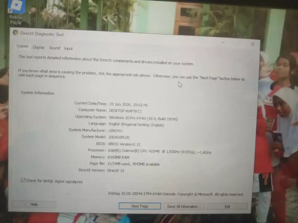 Lactop Lenovo Thinkpad yoga 11e ram 8 SSD 128 normal semua nya