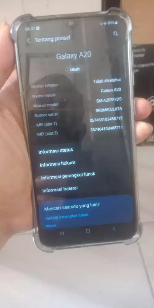 Jual hp samsung S20 ram3/32