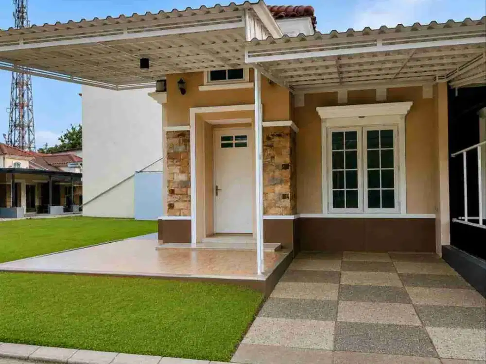 Dijual rumah dengan halaman yg luas, siap huni di area Pakansari, Cibinong dekat stadion pakansari