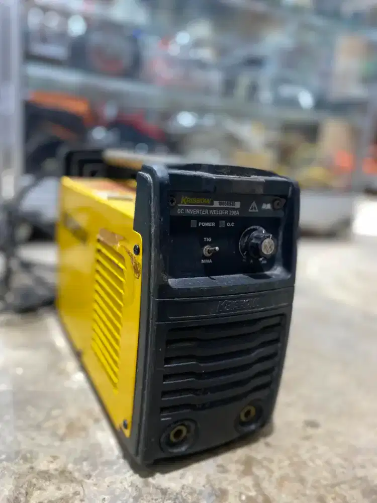 MESIN LAS BEKAS MMA 200A KRISBOW BEKAS 1 PHASE LISTRIK INVERTER IGBT