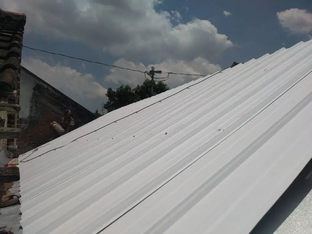 Renovasi Atap Lapuk Dgn Baja Ringan UPVC ALDERON/DRSHIELD Awet
