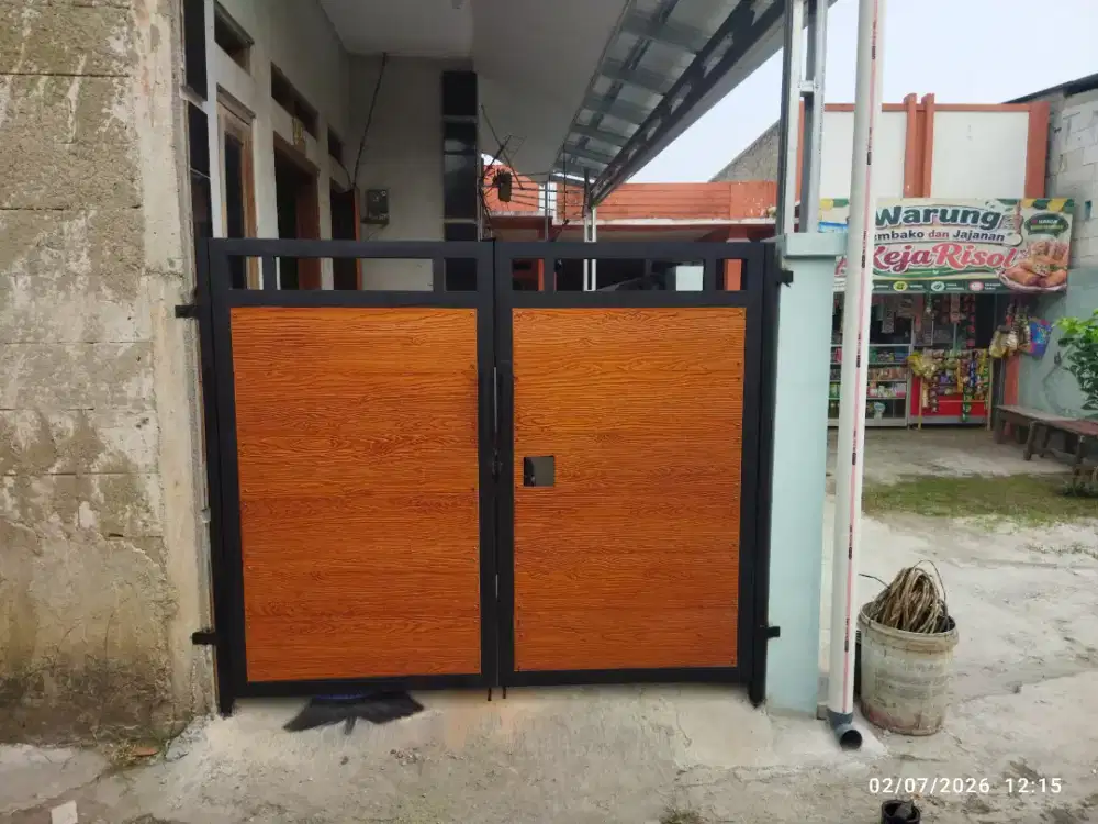 Pagar kekinian lipat woodplank