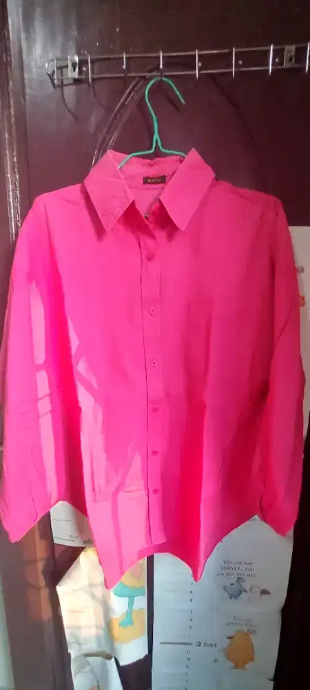 kemeja oversize katun
