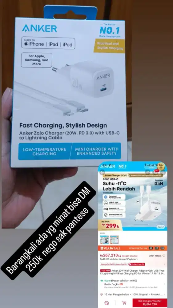 Charger Anker Zolo 20W