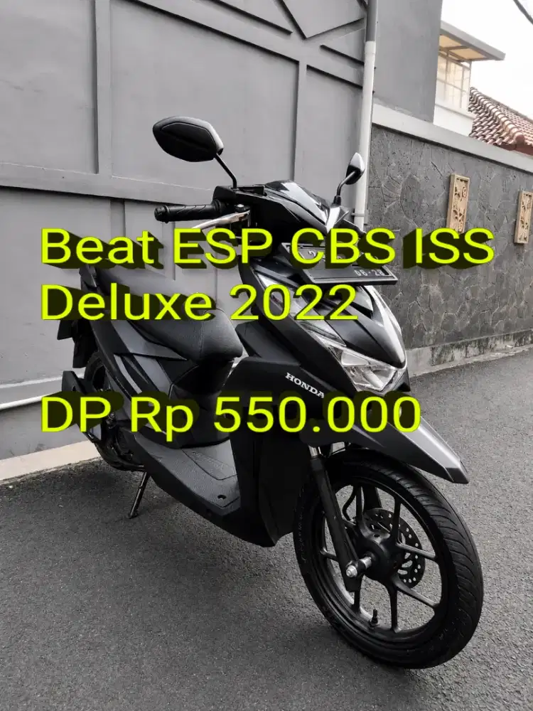 Beat Deluxe 2022. Pajak ON. Standar. Mulus. Ori. Ban OK.Cash/Kredit/TT