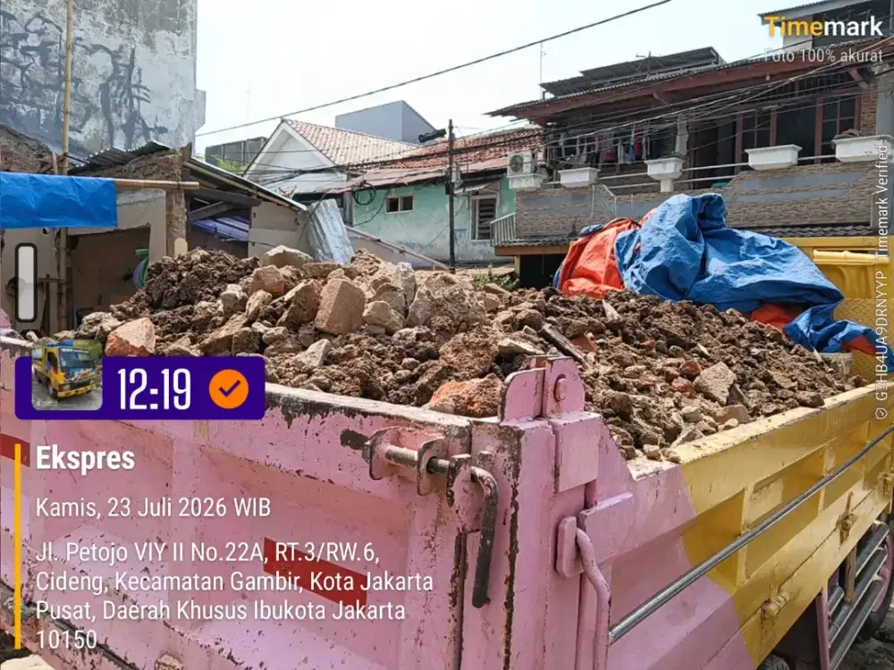 Jasa buang puing dan angkut sampah