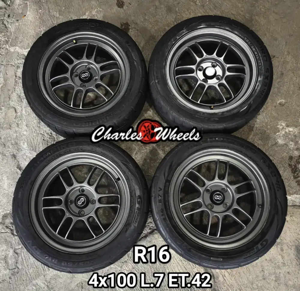 Jual velg + ban rpf1 r16 4x100 jazz vios city yaris dll