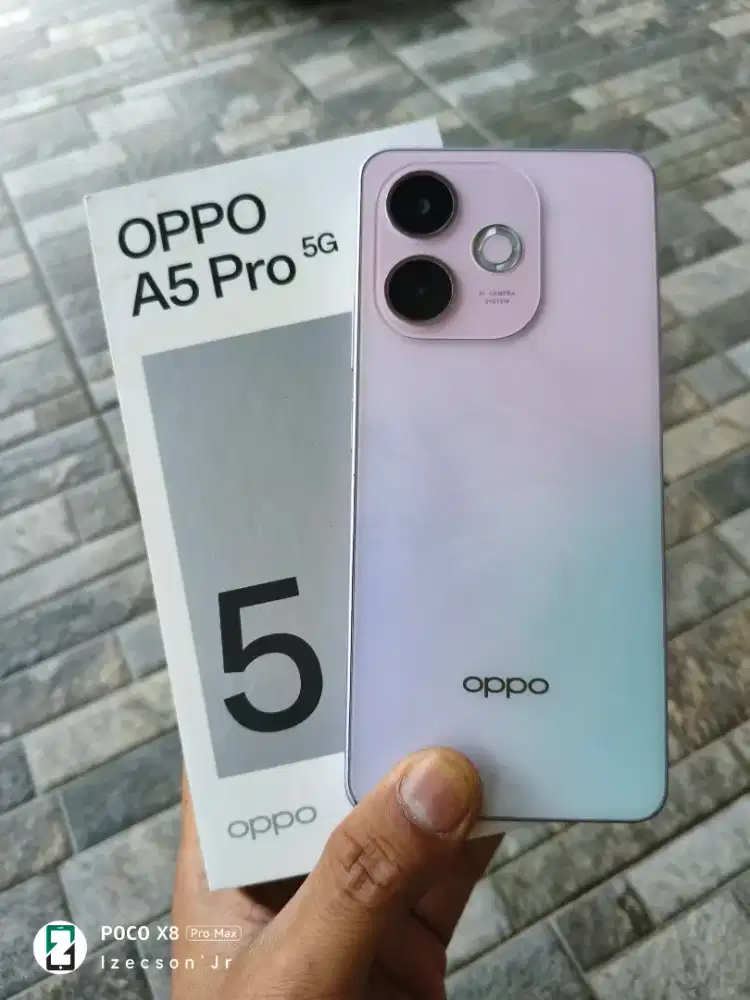 Oppo A5 Pro 5G 8/256 Fullset Original
Kondisi 90% Mulus, No Minus
