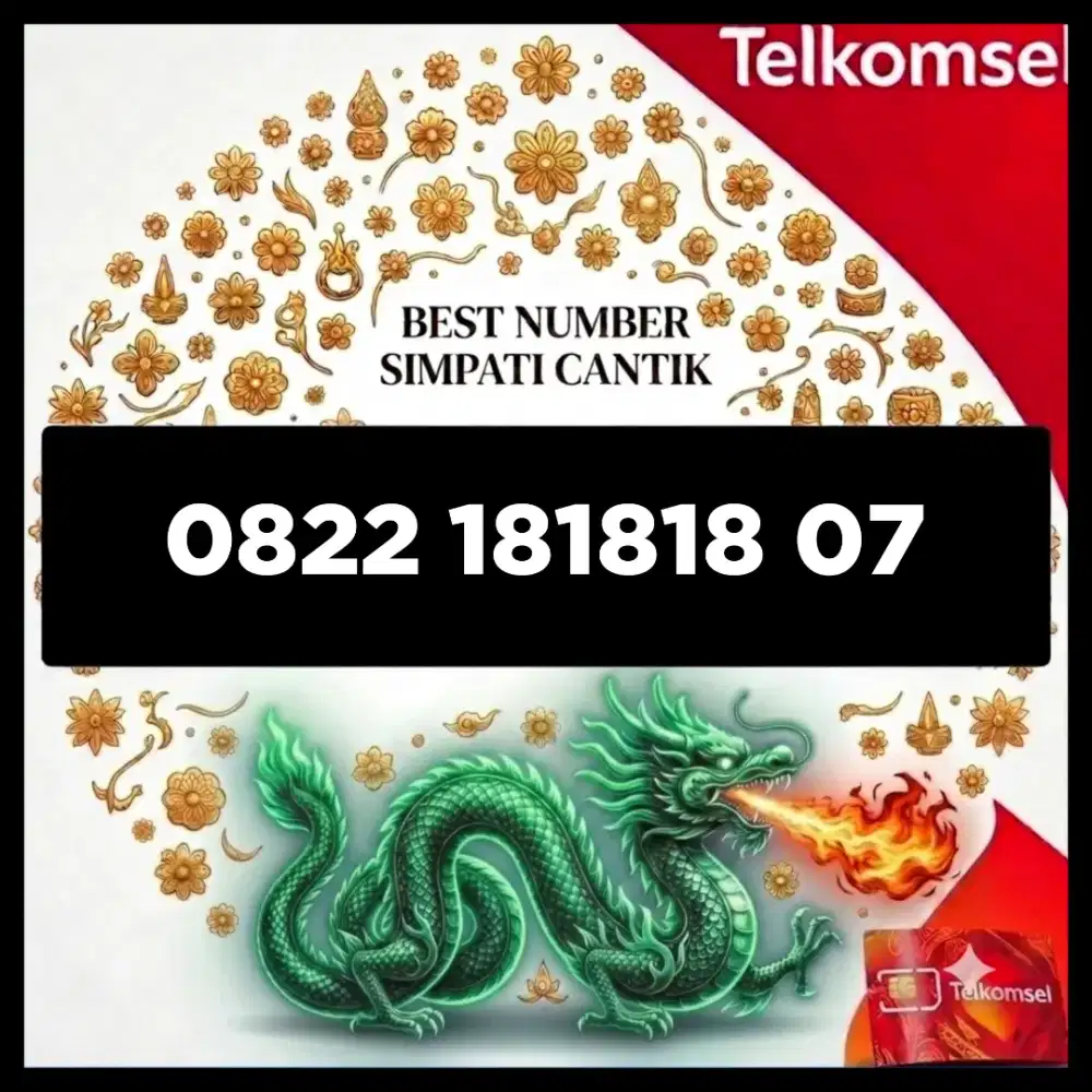 Nomor cantik simpati Telkomsel super