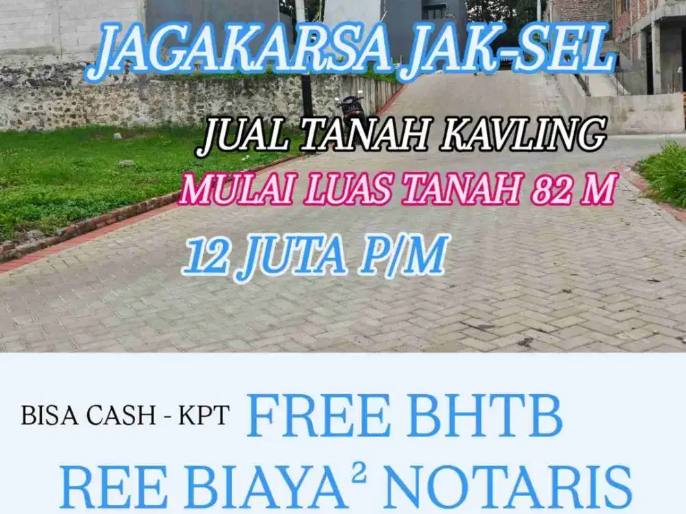 TANAH KAVLING BISA KPT DI JAGAKARSA
