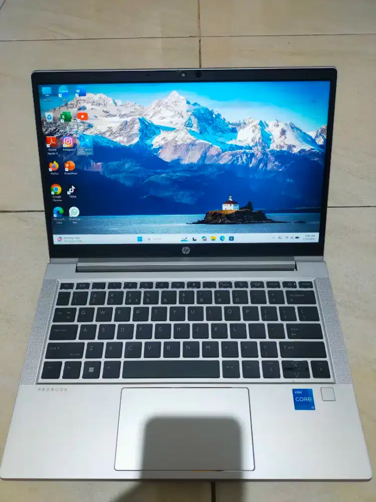 Dijual laptop HP Intel i5 gen 11 ram 16 DDR4 KEYBOARD Nyala Fingerprin