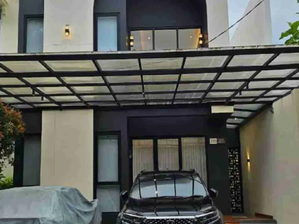 Di JUAL RUMAH Minimalis cantik dengan suasana hijau sejuk dan tenang, full furnish dan siap huni di Taman Legian , Sentul City