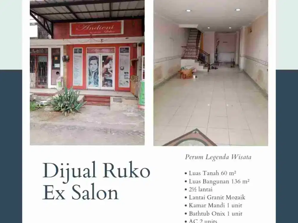 DIJUAL RUKO LEGENDA WISATA 2.1/2 lantai