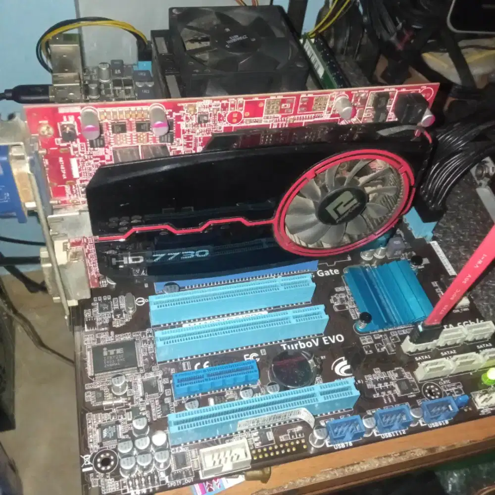 Paketan Mobo ASUS + AMD Phenom II X4 955 + Ram 8GB + Radeon HD7730 2GB