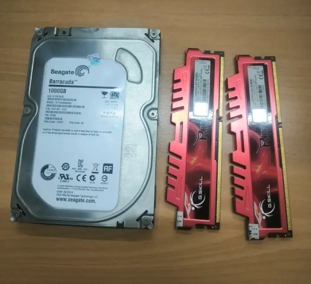 Ram 16 GB & HDD 1 TB