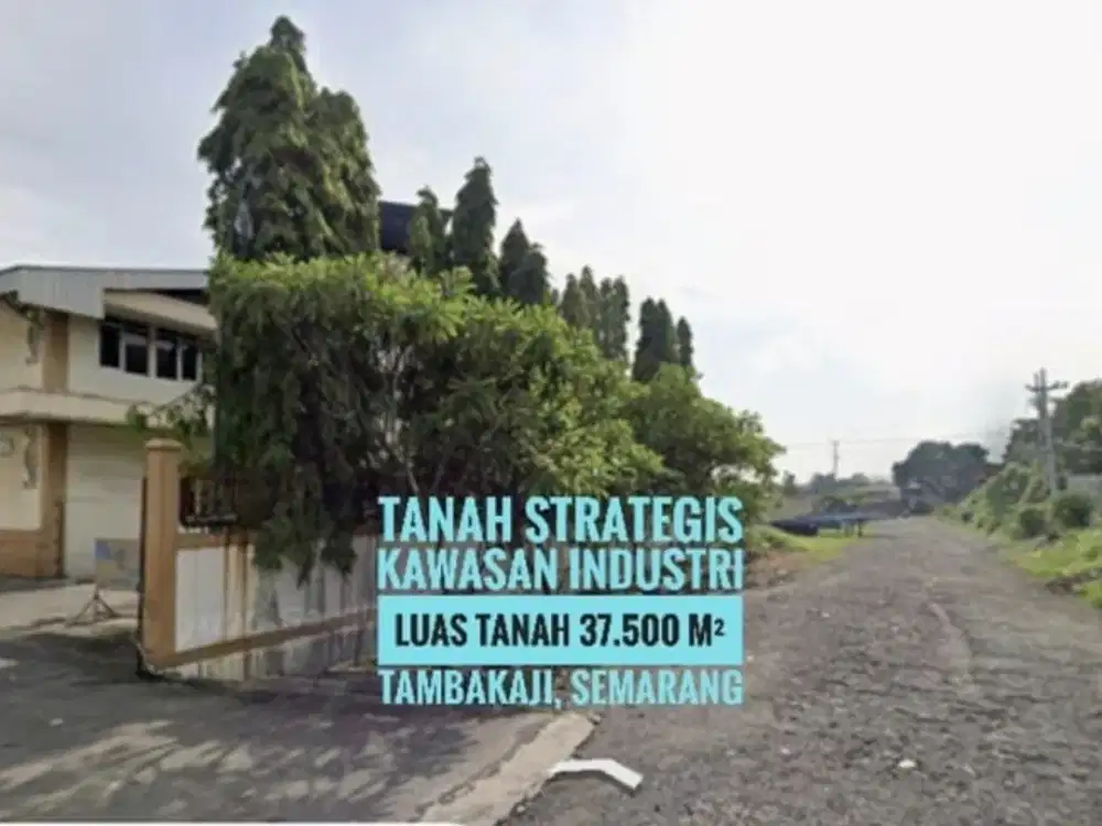 (L) Tanah Kosong 3.75 Ha area Industri SEMARANG, Hrg dbawah NJOP, Ciamiq