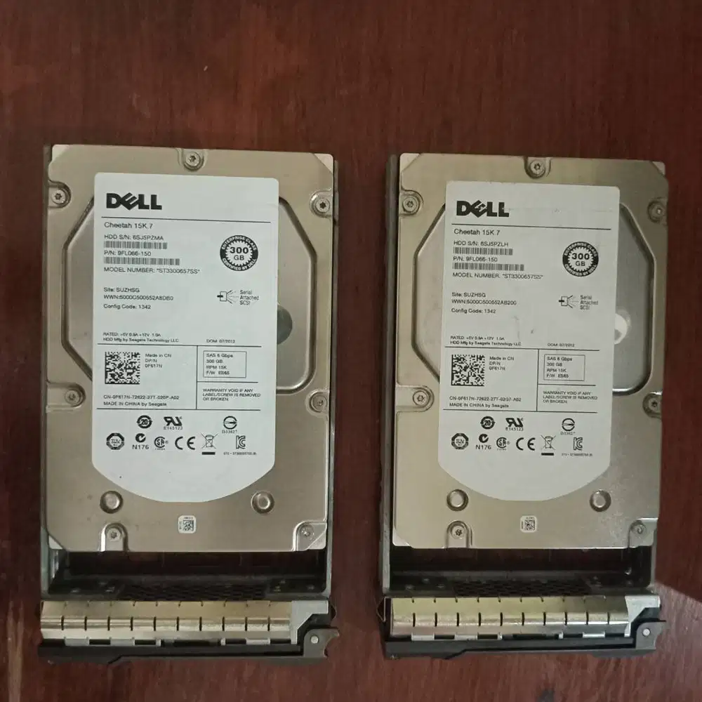 Hardisk SAS Dell 300GB 6 Gbps (Second/Bekas)