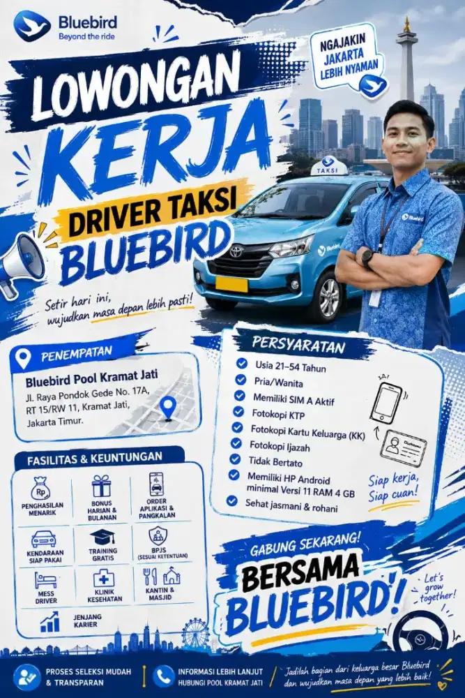 Lowongan driver baru dan pengalaman