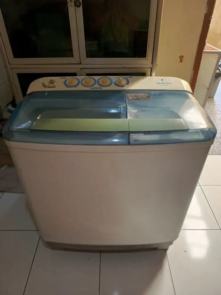 MESIN CUCI MERK DENPO KAP 9KG NORMAL SIAP PAKAI