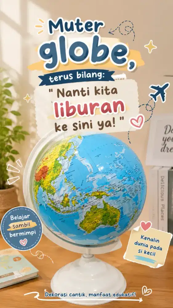 Bola dunia 30cm globe