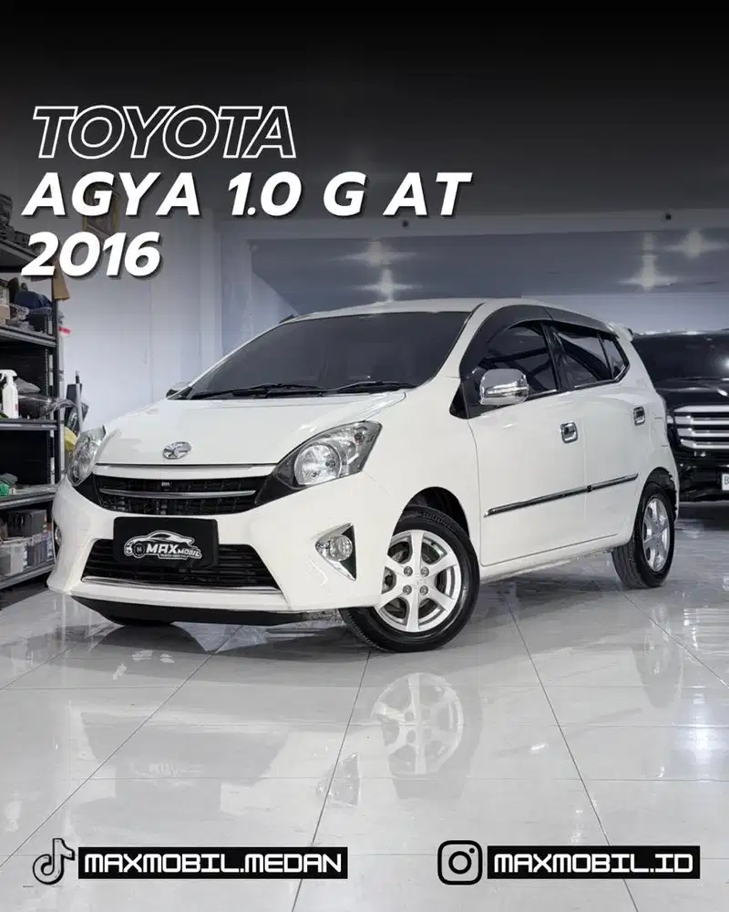 [ODO 62RB‼️] TOYOTA AGYA 1.0 G AT 2016 pemakaian 2017
